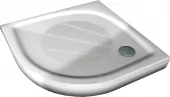 Sprchová vanička čtvrtkruhová 90×90 cm - bílá (ELIPSO PRO 90)