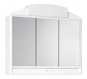 Zrcadlová skříňka (galerka) - bílá, š. 59 cm, v. 51 cm, hl. 16 cm (RANO)