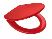 WC sedátko MIAMI, soft close, PP termoplast - červená, 44,3 × 37 cm (02101106)