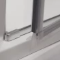 Čtvercový nebo obdélníkový sprchový kout DCO1+DB - otevírací  dveře s pevnou stěnou
