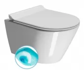 GSI - KUBE X závěsná WC mísa, Swirlflush, 36x50cm, bílá ExtraGlaze 941611