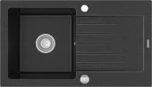 MEXEN - Pablo granitový dřez 1 s odtokovou nosné stůl 752x436 mm, černá skvrnité 6510751010-76