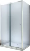 MEXEN/S - APIA sprchový kout 90x80, transparent, chrom 840-090-080-01-00