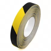 Černo-žlutá korundová protiskluzová páska FLOMA Hazard Standard - 18,3 x 2,5 cm tloušťka 0,7 mm