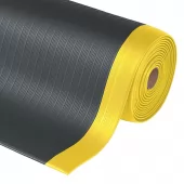 Černo-žlutá protiúnavová průmyslová rohož Airug - 1830 x 60 x 0,94 cm