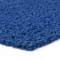 Modrá protiskluzová sprchová půlkruhová rohož Spaghetti - 59,5 x 40 x 1,2 cm