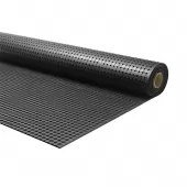 Černá průmyslová protiskluzová podlahová guma FLOMA Forte - 10 m x 183 cm x 1 cm
