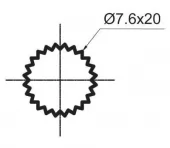 Keramický ventil VENEZIA 664129 (OLBA664129)