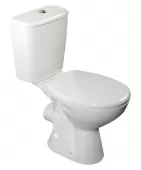 AQUALINE - JUAN WC kombi, dvojtlačítko 3/6l, zadní odpad, bílá LC2154