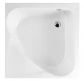 POLYSAN - CARMEN hluboká sprchová vanička, čtverec 90x90x30cm, bílá 29611