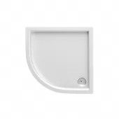 Akrylátová sprchová vanička nízká - čtvrtkruh Malaga N 053B (90x90x5,5 | R 55 cm)