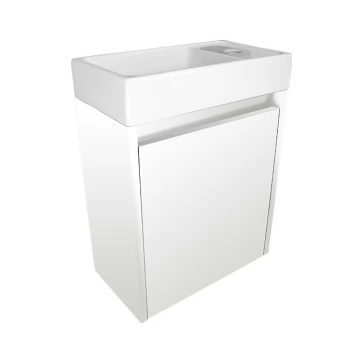 Koupelnová skříňka s keramickým umyvadlem Faro 40 White P/L