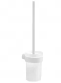 Gedy - PIRENEI WC štětka závěsná, mléčné sklo, bílá mat PI330302