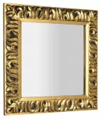 SAPHO - ZEEGRAS zrcadlo ve vyřezávaném rámu 90x90cm, zlatá IN416