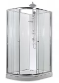 ARTTEC SIRIUS 120 x 90 cm - Sprchový box model 1 čiré sklo + sprchový set pravá vanička