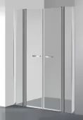 ARTTEC Dvoukřídlé sprchové dveře do niky COMFORT F 4 čiré sklo 118 - 123 x 195 cm