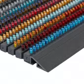 Různobarevná venkovní čistící kartáčová vstupní rohož FLOMA Outline - 50 x 80 x 2,2 cm