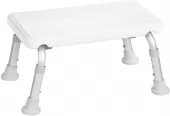 Stolička s nastavitelnou výškou, sedák bílý, nosnost 150 KG, v. 20,6 - 25,4 cm (A0102601)