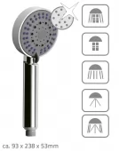 Ruční sprcha BOGOTA, 5 polohová - chrom (091270)