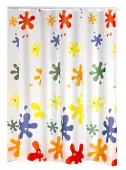 Sprchový závěs SPLASH, PVC - multicolor dekor, 180 × 200 cm (3035300)