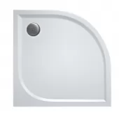 Sprchová vanička čtvrtkruhová 100×100 cm - bílá (WAR 55 1000 04)