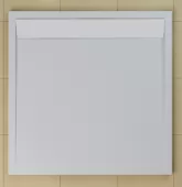 Sprchová vanička čtvercová 90×90 cm bílá, kryt bílý, skládá se z WIQ 090 04 a BWI 090 04 04 (WIQ 090 04 04)