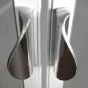Čtvrtkruhový sprchový kout SMR2 s dvoudílnými posuvnými dveřmi