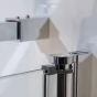 Čtvercový nebo obdélníkový sprchový kout CLIPPER - otevírací  dveře s pevnou stěnou