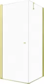 MEXEN/S - PRETORIA sprchový kout 70x70, transparent, zlatá 852-070-070-50-00