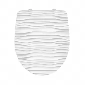 WC prkénko Duroplast Soft Close White Wave High Gloss 82584