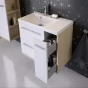 Koupelnová skříňka s umyvadlem z litého mramoru Lisabon 70