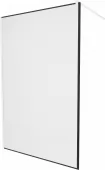 MEXEN/S - KIOTO Sprchová zástěna WALK-IN 70 x 200, transparent/černý vzor 8 mm, bílá 800-070-101-20-70