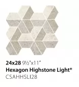 Dlažba Sant Agostino Highstone Hexagon Light 24x28