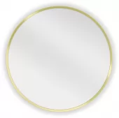 MEXEN - Loft zrcadlo 35 cm, zlatý rám 9850-035-035-000-50
