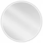 MEXEN - Loft zrcadlo 80 cm, bílý rám 9850-080-080-000-20