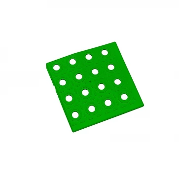 Zelený polyethylenový roh AvaTile AT-STD - 13,7 x 13,7 x 1,6 cm