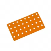 Oranžový polyethylenový nájezd AvaTile AT-STD - 25 x 13,7 x 1,6 cm