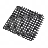 Černá gumová čistící vstupní rohož na hrubé nečistoty Master Flex D23 - 50 x 50 x 2,3 cm