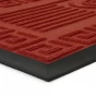 Červená textilní gumová vstupní rohož FLOMA Rectangle - Deco - délka 45 cm, šířka 75 cm, výška 0,8 cm