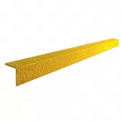 Žlutá karborundová schodová hrana - 200 x 5,5 x 5,5 x 0,5 cm