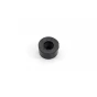 Černý gumový válcový doraz s dírou pro šroub FLOMA - průměr 2 cm x 1 cm